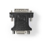 DVI-adapter | DVI-I 24+5-Pin Han | VGA Hun | Nikkelplateret | Lige | PVC | Sort | Box #1