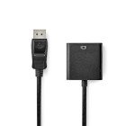 DisplayPort adapter | DisplayPort Han | VGA Hun | 1080p | Nikkelplateret | 0.20 m | Runde | Sort | Box #1