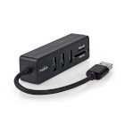 USB-hub | USB-A Han | 3x USB A Hun | 5-Port port(s) | USB 3.2 Gen 1 | USB Drevet | 5 Gbps | SD & MicroSD #1