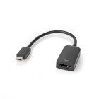 USB-C Adapter | USB 3.2 Gen 1 | USB-C Han | HDMI  -udgang | 4K@60Hz | 0.20 m | Runde | Nikkelplateret | PVC | Sort | Box #1