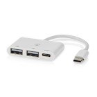 USB-hub | 1x USB-C | 1x USB-C / 2x USB 2.0 A Female | 3-Port port(s) | USB Drevet #1