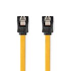 SATA kabel | 6 Gbps | SATA 7-Pin Hun | SATA 7-Pin Hun | Nikkelplateret | 1.00 m | Fladt | PVC | Gul | Box #1