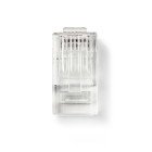 RJ45-stik | Han | Stranded UTP CAT6 | Lige | Guldplateret | 10 stk. | PVC | Gennemsigtig | Box #1