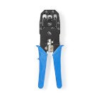 Crimp Tang | CAT5 / CAT5e / CAT6 / CAT6a / RJ10 / RJ11 / RJ45 | Klipper / Plier / Stripping | ABS / St�l | Bl� #1