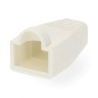 Tr�kaflastningskappe | RJ45 | PVC | Hvid | Box | 10 stk. #1
