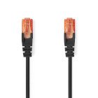 Kat 6 kabel | RJ45 Han | RJ45 Han | U/UTP | 1.50 m | Runde | PVC | Sort | Label #1