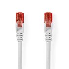 Kat 6 kabel | RJ45 Han | RJ45 Han | U/UTP | 3.00 m | Runde | PVC | Hvid | Label #1