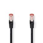 Kat 6 kabel | RJ45 Han | RJ45 Han | S/FTP | 20.0 m | Runde | LSZH | Sort | Label #1