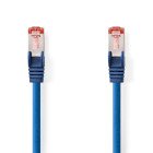 Kat 6 kabel | RJ45 Han | RJ45 Han | S/FTP | 2.00 m | Runde | LSZH | Bl� | Label #1
