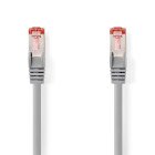 Kat 6 kabel | RJ45 Han | RJ45 Han | S/FTP | 0.50 m | Runde | LSZH | Gr� | Label #1