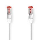 Kat 6 kabel | RJ45 Han | RJ45 Han | S/FTP | 0.15 m | Runde | LSZH | Hvid | Label #1