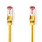 Kat 6 kabel | RJ45 Han | RJ45 Han | S/FTP | 0.50 m | Runde | LSZH | Gul | Label #1