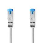 CAT6a netv�rkskabel | S/FTP | RJ45 Han | RJ45 Han | 10.0 m | Snagless | Runde | LSZH | Gr� | Label #1