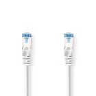 CAT6a netv�rkskabel | S/FTP | RJ45 Han | RJ45 Han | 3.00 m | Snagless | Runde | LSZH | Hvid | Label #1