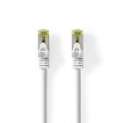 CAT7 netv�rkskabel | S/FTP | RJ45 Han | RJ45 Han | 2.00 m | Snagless | Runde | LSZH | Hvid | Label #1