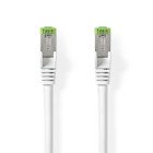 Cat 8.1 netv�rkskabel | S/FTP | RJ45 Han | RJ45 Han | 1.00 m | Runde | LSZH | Hvid | Label #1