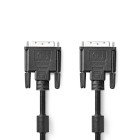 DVI-kabel | DVI-D 24 + 1-pin han | DVI-D 24 + 1-pin han | 2560x1600 | Nikkelplateret | 2.00 m | Lige | PVC | Sort | Konvolut #1