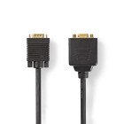 VGA-kabel | VGA Han | 2x VGA Hun | Guldplateret | Maksimal opl�sning: 1280x768 | 0.20 m | Runde | ABS | Sort | Konvolut #1