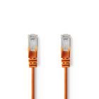 CAT5e netv�rkskabel | SF/UTP | RJ45 Han | RJ45 Han | 7.50 m | Runde | PVC | Orange | Plastikpose #1