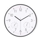 V�gur | Diameter: 300 mm | Plastik | Stille bev�gelse | Termometer | Hygrometer | Hvid / Sort #1