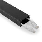 Kabel Management | Kanal | 1 stk. | Maksimal tykkelse p� kabel: 25 mm | Aluminium | Sort #1