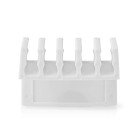 Kabel Management | Kabelklips | Klik og Go | 2 stk. | Antal slots: 5 Pladser | Maksimal tykkelse p� kabel: 7.1 mm | Polypropylene | Hvid #1