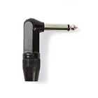 lydstik | Vinklet | Han | Nikkelplateret | Lodde | Kabeldiameter: 8.0 mm | Aluminium | Sort | Plastikpose | 1 stk. #1