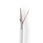 Coax Kabel P� Rulle | 4G / LTE secure | 75 Ohm | Triple afsk�rmet | ECA | 25.0 m | Coax | PVC | Hvid | Gave�ske #1