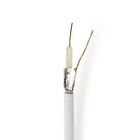 Coax Kabel P� Rulle | Coax 12 | 75 Ohm | Dobbelt afsk�rmet | ECA | 100.0 m | Coax | PVC | Hvid | Rulle #1