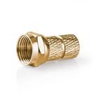 F-Connector | Lige | Han | Guldplateret | 75 Ohm | Sl� til | Kabeldiameter: 5.5 mm | Kobber | Metal | 2 stk. | Window Box #1