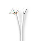IEC (Coax) CAT6 Combi Kabel p� rulle | RG58 | 75 Ohm | Triple afsk�rmet | ECA | 50.0 m | Runde | Hvid | Gave�ske #1