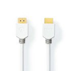 High Speed ​​HDMI ™ kabel med Ethernet | HDMI™ Stik | HDMI™ Stik | 4K@60Hz | ARC | 18 Gbps | 3.00 m | Runde | PVC | Hvid | Box #1