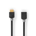 High Speed ​​HDMI ™ kabel med Ethernet | HDMI™ Stik | HDMI ™ -udgang | 4K@60Hz | ARC | 18 Gbps | 3.00 m | Runde | PVC | Antracit | Box #1
