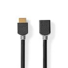 High Speed ​​HDMI ™ kabel med Ethernet | HDMI™ Stik | HDMI ™ -udgang | 8K@60Hz | eARC | 48 Gbps | 1.00 m | Runde | PVC | Antracit | Box #1