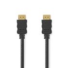 High Speed ​​HDMI ™ kabel med Ethernet | HDMI™ Stik | HDMI™ Stik | 4K@60Hz | ARC | 18 Gbps | 1.00 m | Runde | PVC | Sort | Box #1