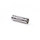 BNC-adapter | BNC Hun | BNC Hun | Nikkelplateret | 50 Ohm | Lige | Metal | S�lv | 10 stk. | Konvolut #1