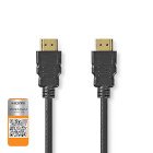 Premium High Speed ​​HDMI ™ kabel med Ethernet | HDMI™ Stik | HDMI™ Stik | 4K@60Hz | 18 Gbps | 2.00 m | Runde | PVC | Sort | Konvolut #1