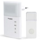 Tr�dl�s d�rklokke med blinkende lys Hvid #1