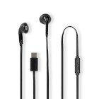 Kablede Hovedtelefoner | USB-C | Kabell�ngde: 1.20 m | Indbygget mikrofon | Volumenkontrol | Sort #1