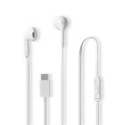Kablede Hovedtelefoner | USB-C | Kabell�ngde: 1.20 m | Indbygget mikrofon | Volumenkontrol | Hvid #1