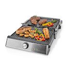 Kontakt Grill | 2000 W | 29 x 23 cm | Justerbar temperaturkontrol | Plastik / Rustfri St�l #1