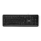Wired Keyboard | USB-A | Multimedia | QWERTY | US layout | Numerisk tastatur #1