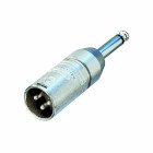 Xlr Adapter XLR 3-Pin Han - 6.35 mm Han S�lv #1