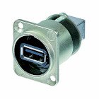 Vendbar USB 2.0 k�nsskifter (type A og B), Nikkel D-hus #1