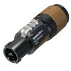 2-polet speakON-kabelstik, tr�kaflastning af chuck-typen til kabeldiametre p� 6 til 12 mm #1