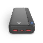 Powerbank | 20000 mAh | 1.5 / 1.67 / 2.0 / 2.22 / 3.0 A | Antal output: 3 | Output tilslutning: 1x USB-C / 2x USB-A | Input forbindels: 1x USB-C | PD3.0 20W | Lithium-polymer | Vis #1