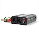 Power Inverter Modificeret sinus | Indgangssp�nding: 12 V DC | Enhedens str�mudgangsforbindelse: Type F (CEE 7/3) / USB-A | 230 V AC 50 Hz | 1000 W | Peak-effekt: 2000 W | Skrueterminal | S�lv #1