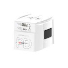 Rejseadapter 2-polet verdensrejseadapter med integreret dobbelt USB-oplader (1x USB C & 1 x USB) 65 watt str�mforsyning #1