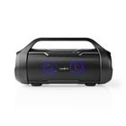Bluetooth� Party Boombox | 6 timer | 2.0 | 120 W | Medieafspilning: AUX / Micro SD / USB | IPX5 | Kan parres | B�reh�ndtag | Fest lys | Sort #1