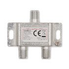 Satellit Splitter | 5 - 2400 MHz | 6.5 dB | Antal input: 1 | Antal output: 2 | Impedans ekstern h�jttaler: 75 Ohm | Zinc | S�lv #1